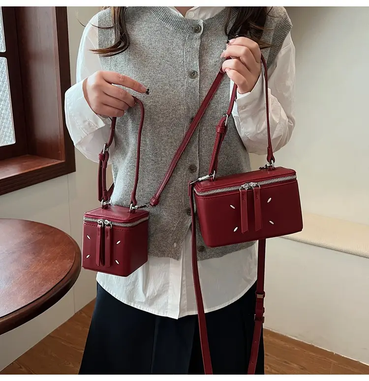 Women's Match Square Box Bags Red 2025 — feature 26
