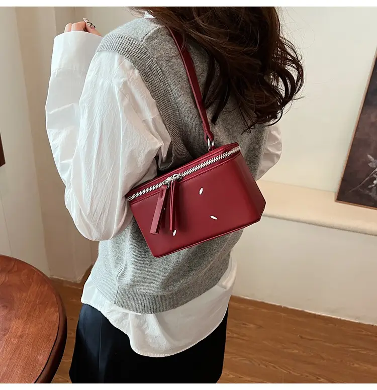 Women's Match Square Box Bags Red 2025 — feature 34