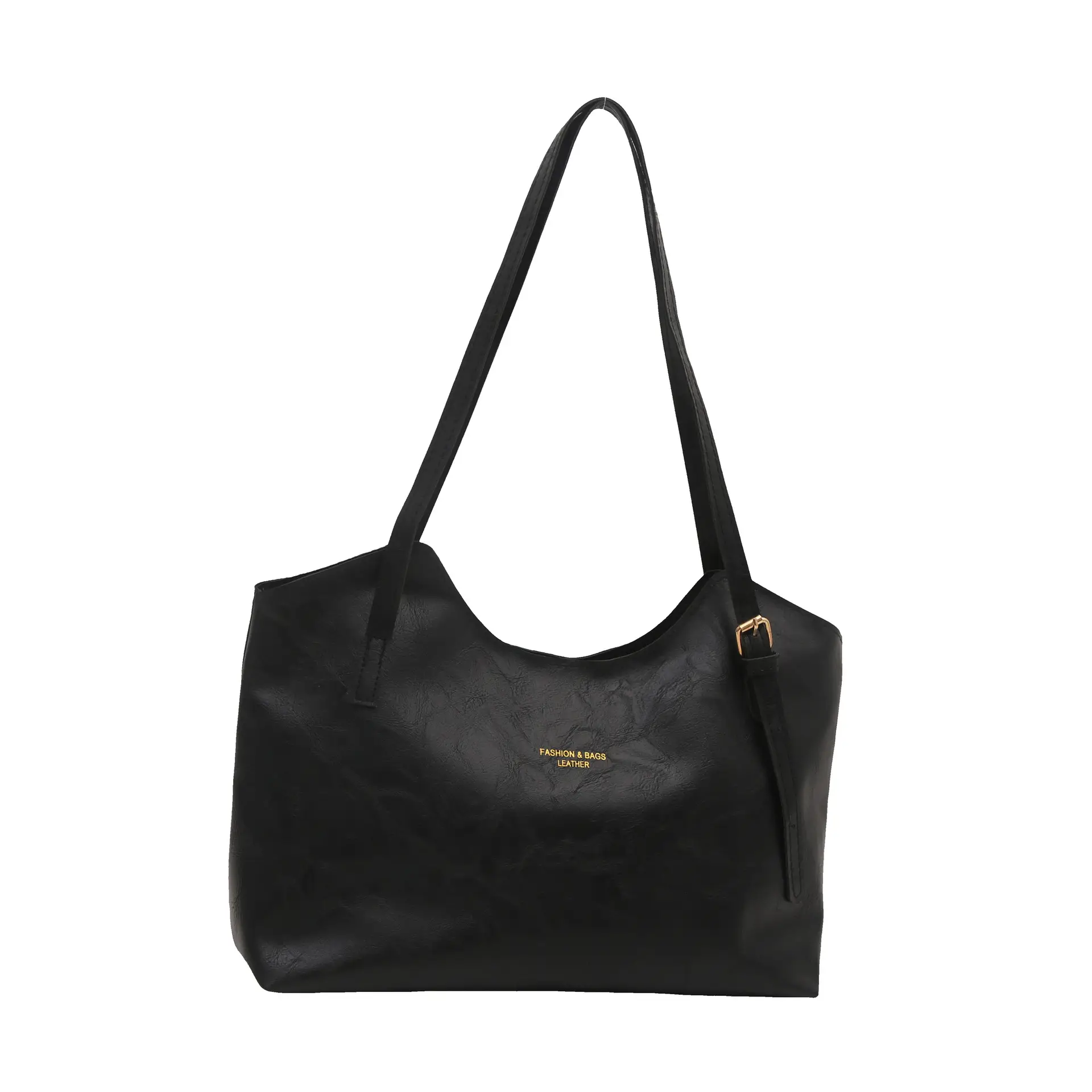 2024 Winter Black Retro Clutter Tote Bag Large Capacity - Image 9