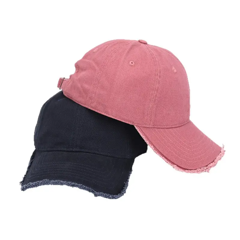 Black Fringed Baseball Cap for Men Women