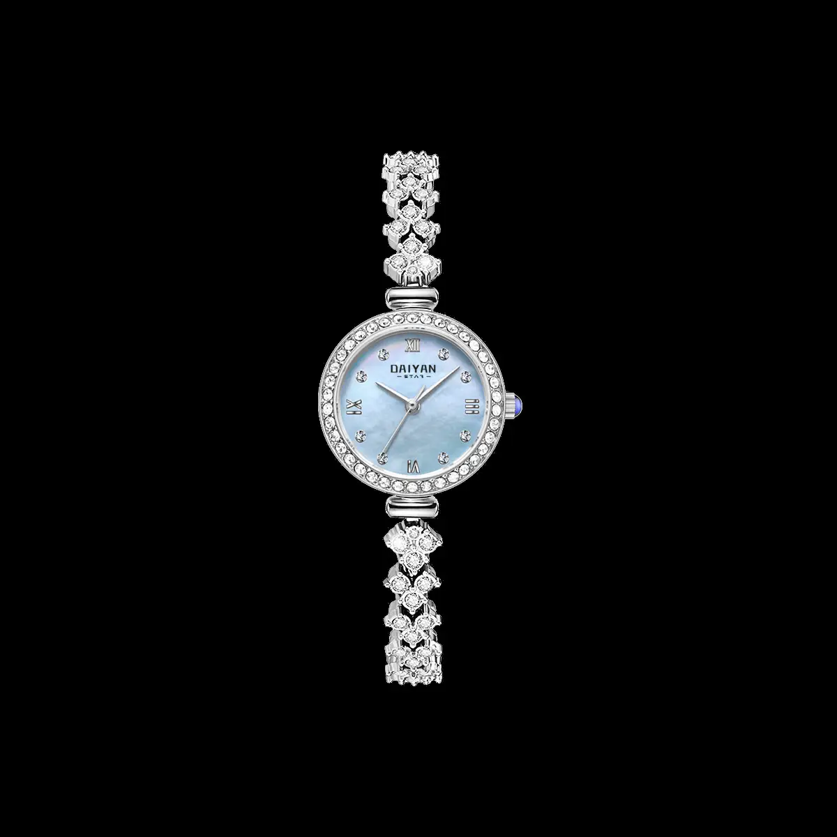 Daiyan Alluring Series Mermaid Women's Watch Waterproof Diamond-Studded Quartz Wristwatch - Image 3