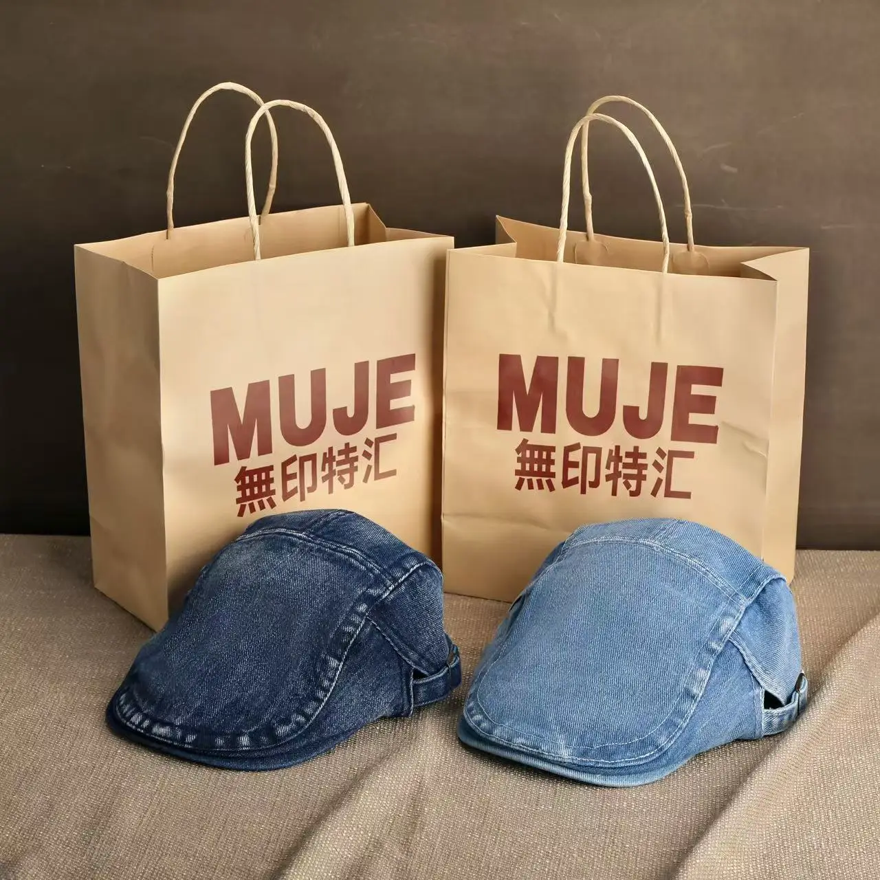 Women Denim Forward Hats Spring Summer Anti-Wear Beret Big Head Hat Men Painter Hat - Image 7
