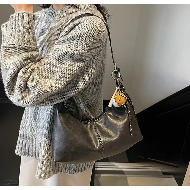 Women's Retro Brown Leather Shoulder Bag 2024 — feature 23