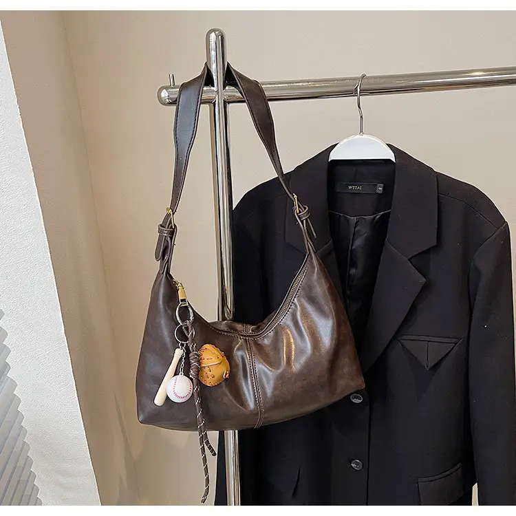 Women's Retro Brown Leather Shoulder Bag 2024 — feature 29