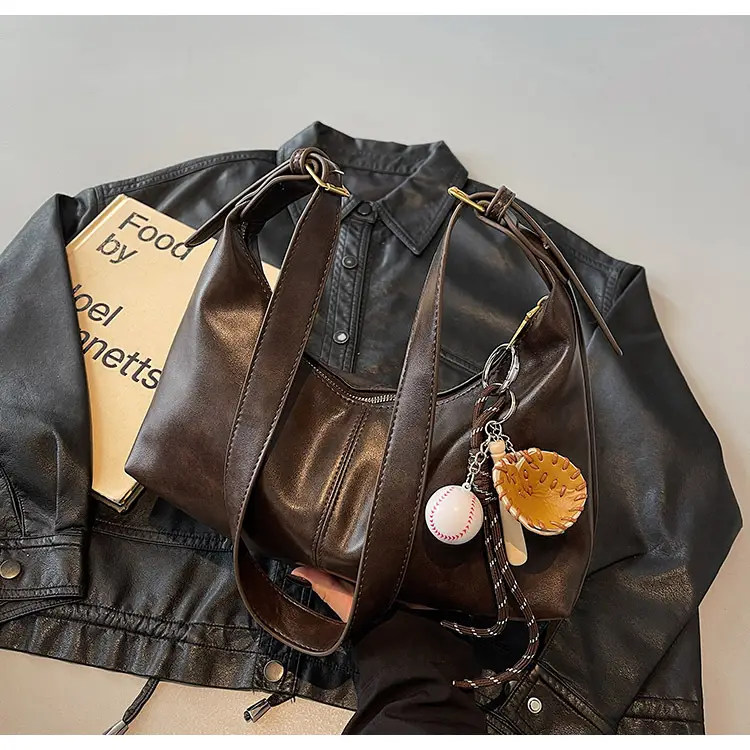 Women's Retro Brown Leather Shoulder Bag 2024 — feature 37
