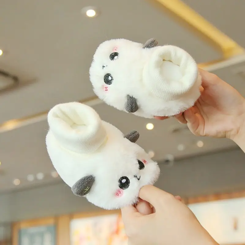 Panda Fleece Foot Socks for Baby Toddler Warm Non-Slip