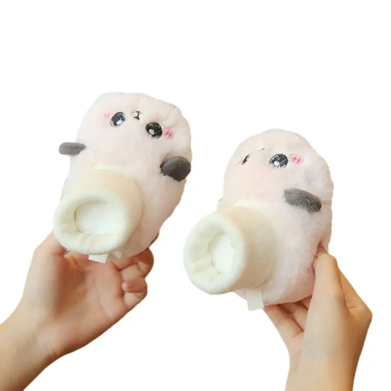 Panda Fleece Foot Socks for Baby Toddler Warm Non-Slip