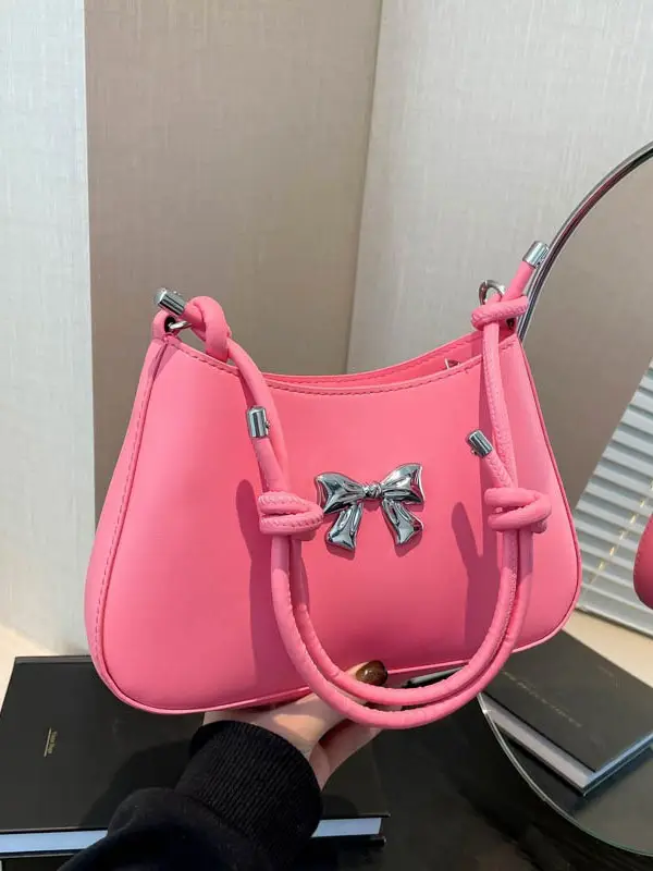 Brown Bowknot Shoulder Bag for Women 2026 - Image 12