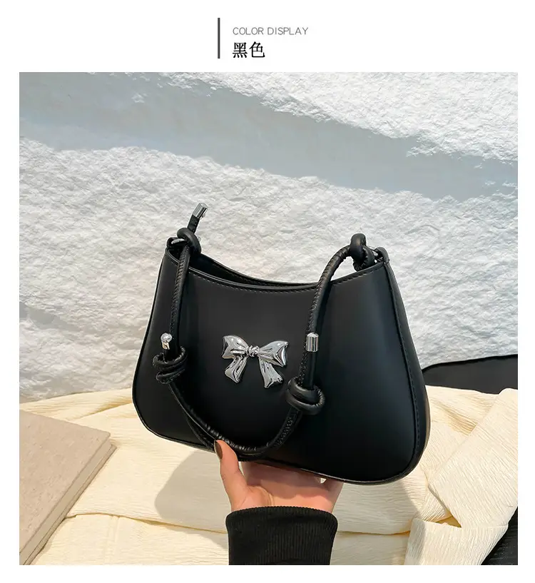 Brown Bowknot Shoulder Bag for Women 2026 — feature 11