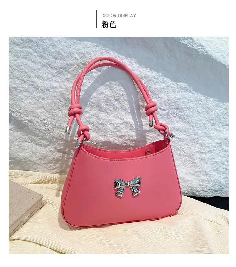 Brown Bowknot Shoulder Bag for Women 2026 — feature 18