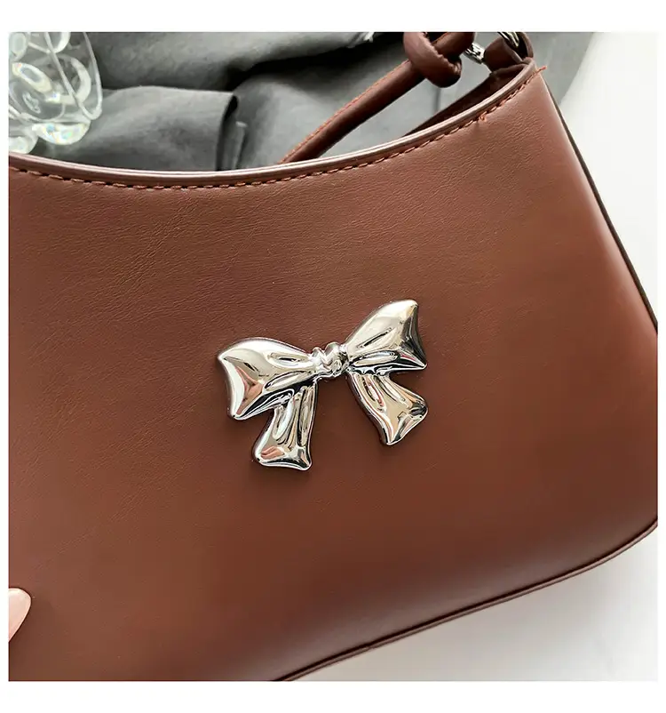 Brown Bowknot Shoulder Bag for Women 2026 — feature 23