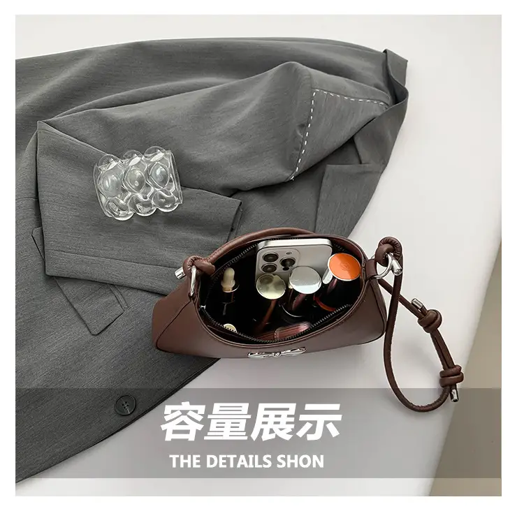 Brown Bowknot Shoulder Bag for Women 2026 — feature 7
