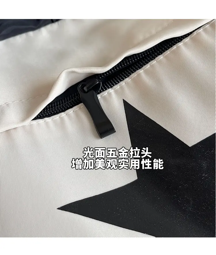 Women's Black Star Logo Shoulder Crossbody Tote Bag — feature 7
