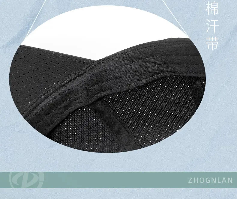 Women Green Cotton Baseball Cap with Brim 11cm — feature 20