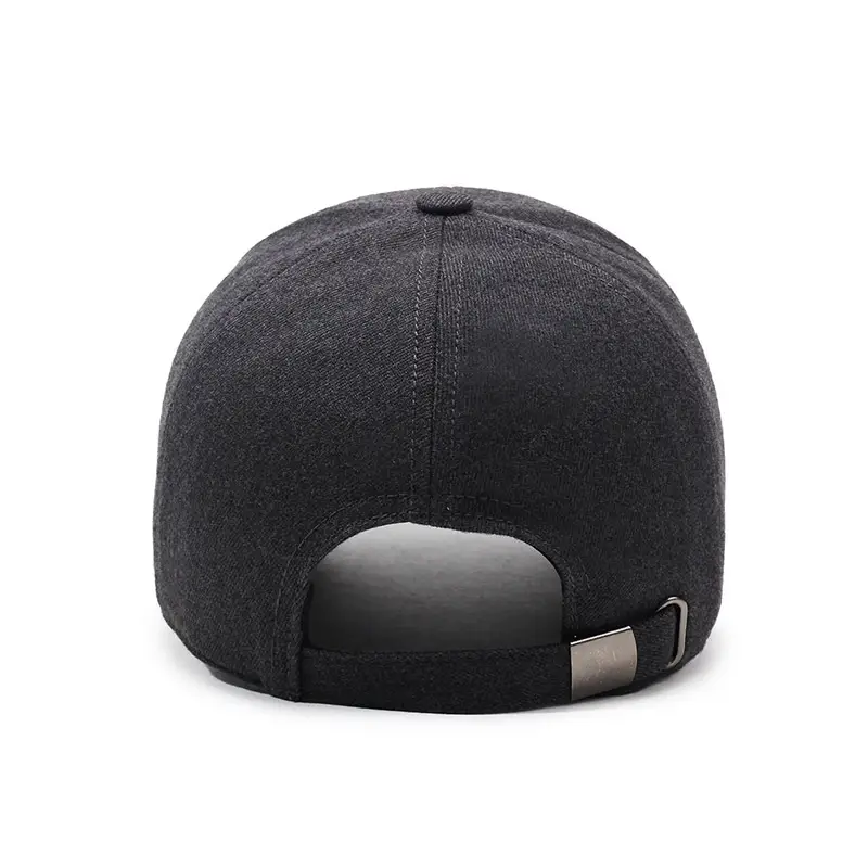 Men's Dark Gray Baseball Cap with Logo - Image 6
