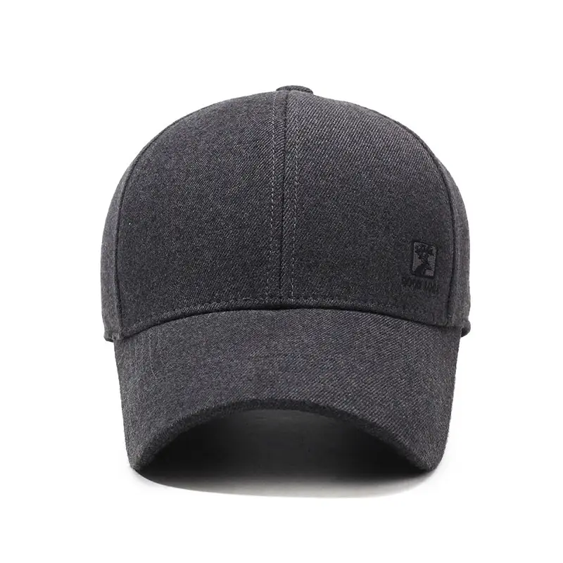 Men's Dark Gray Baseball Cap with Logo - Image 7