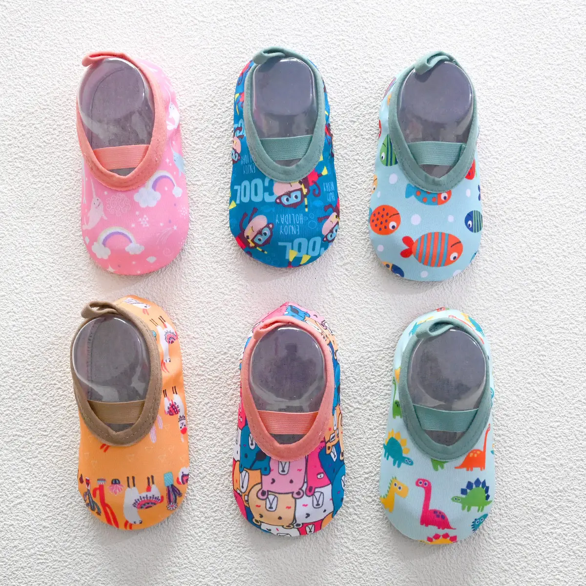 Kids Cartoon Baby Floor Shoes Blue Soft Soled