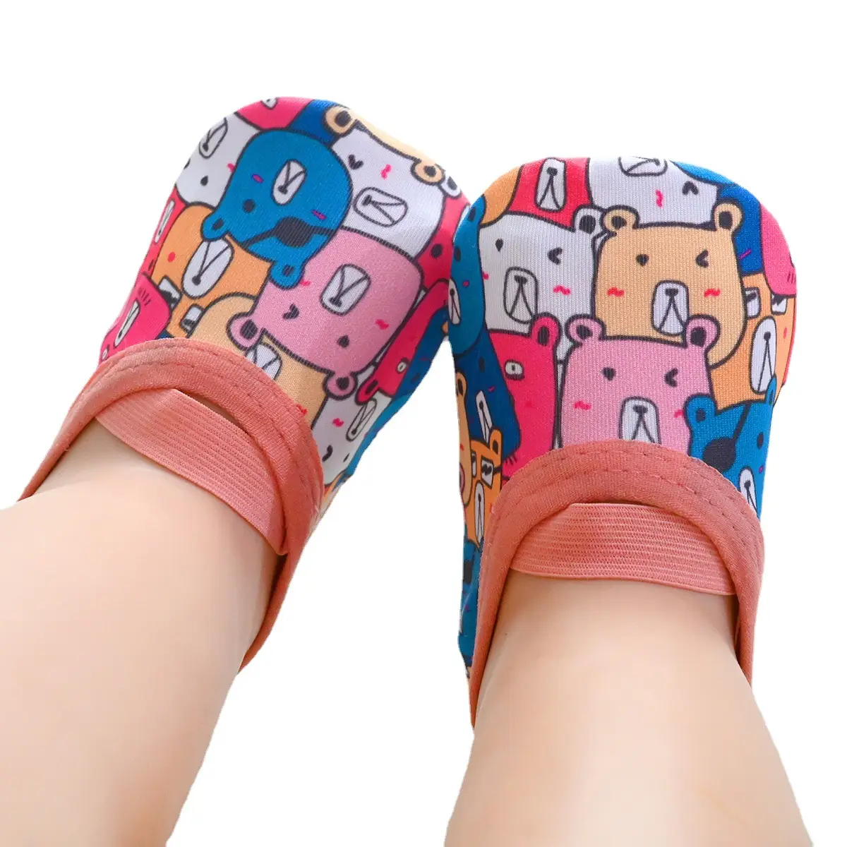 Kids Cartoon Baby Floor Shoes Blue Soft Soled