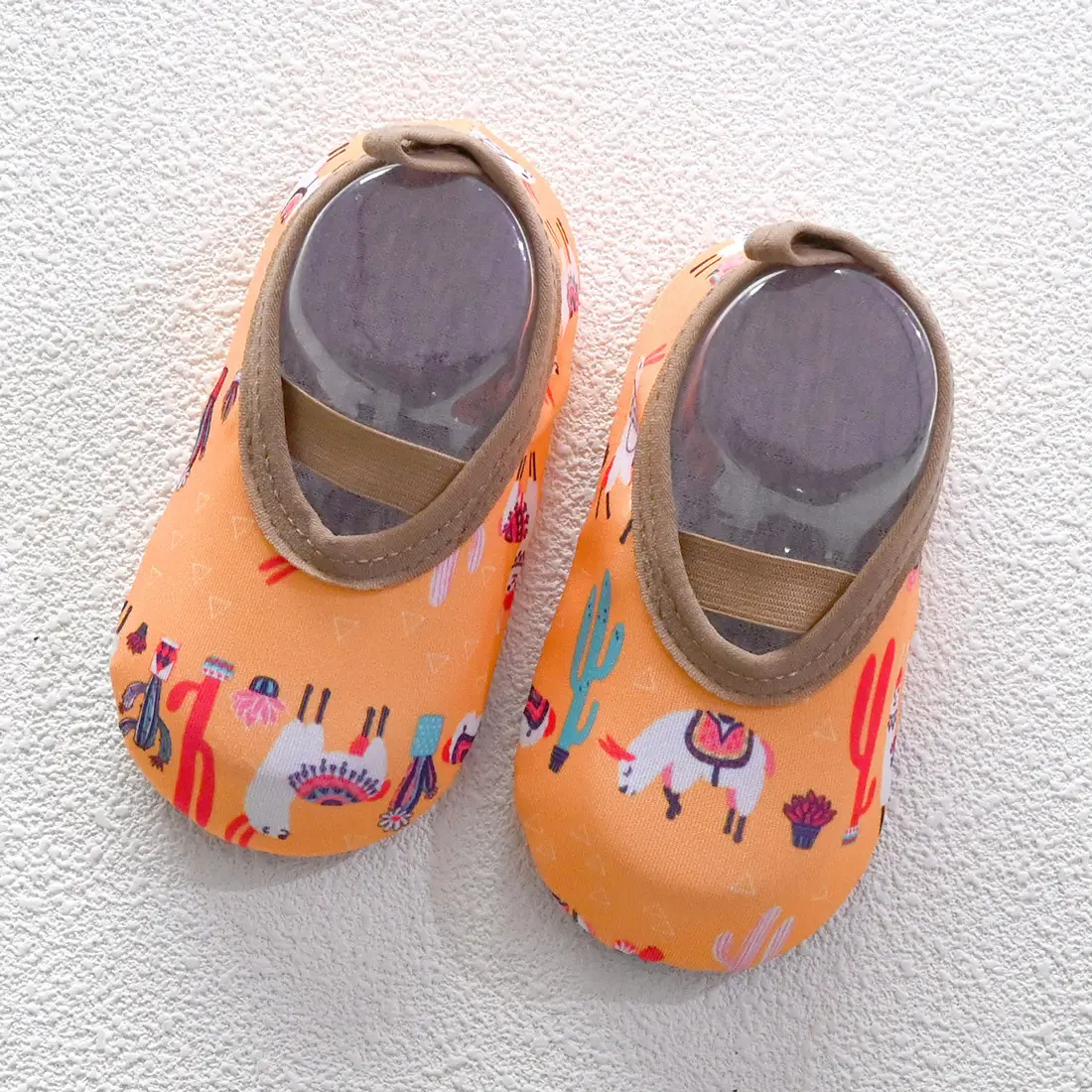 Kids Cartoon Baby Floor Shoes Blue Soft Soled