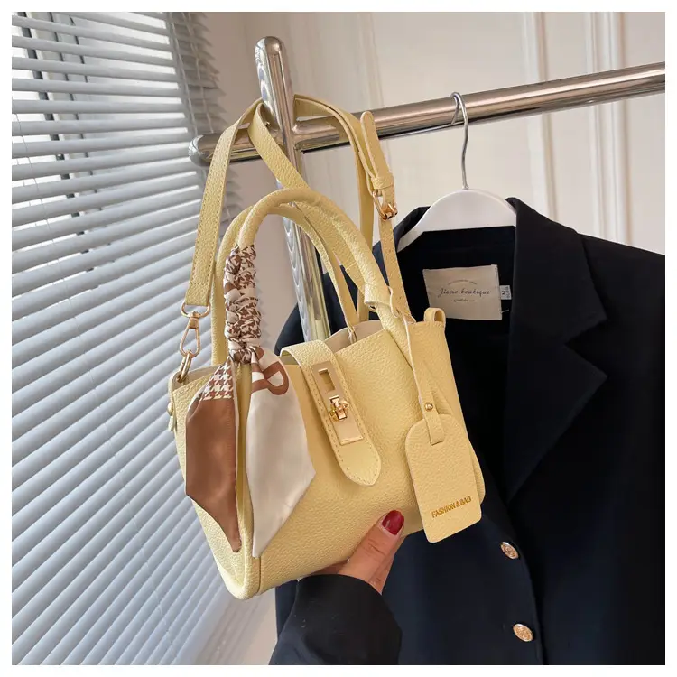 Women's Crossbody Bag Yellow Leather All-match 2024 — feature 24