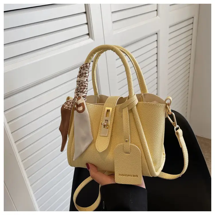 Women's Crossbody Bag Yellow Leather All-match 2024 — feature 25