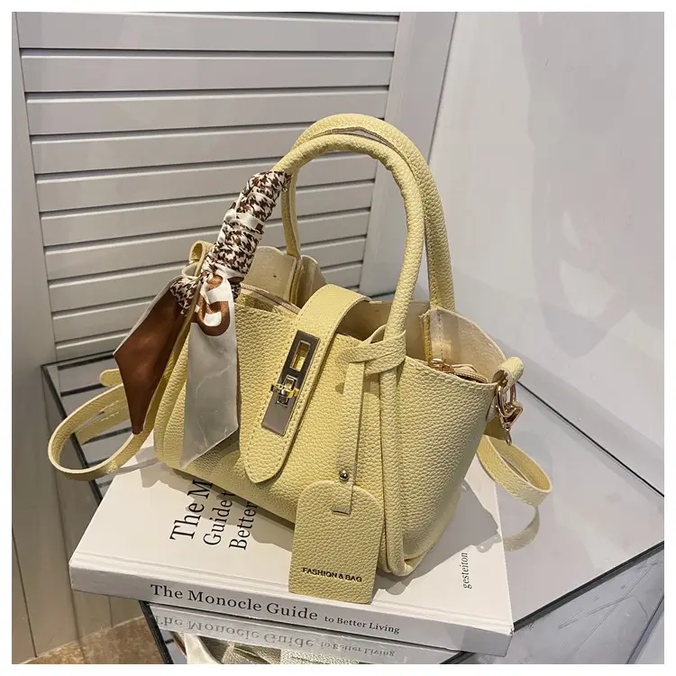 Women's Crossbody Bag Yellow Leather All-match 2024 — feature 26