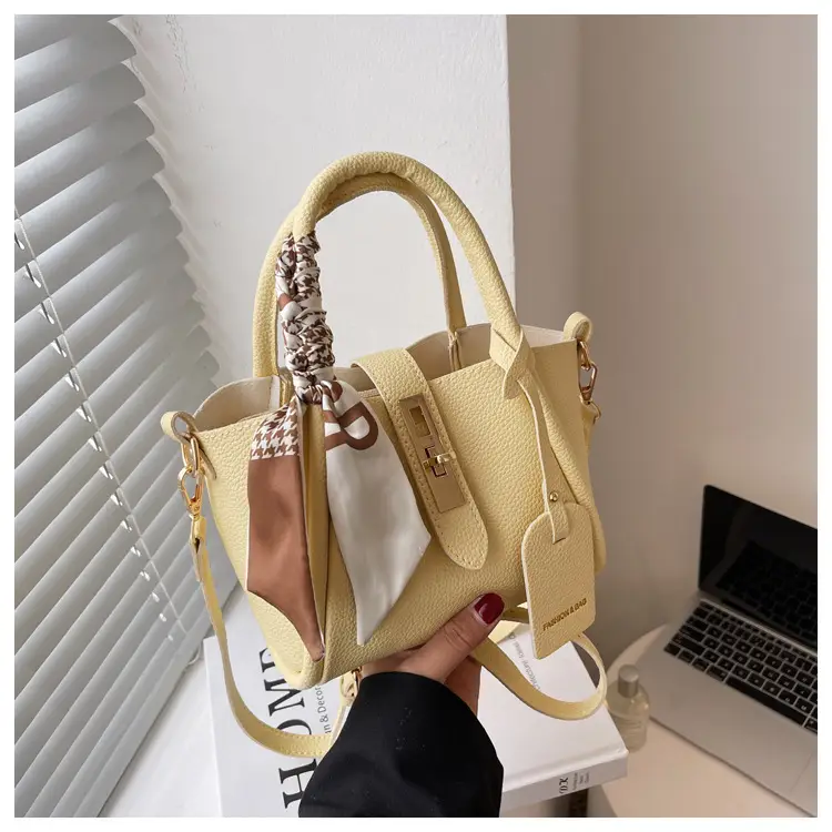 Women's Crossbody Bag Yellow Leather All-match 2024 — feature 27