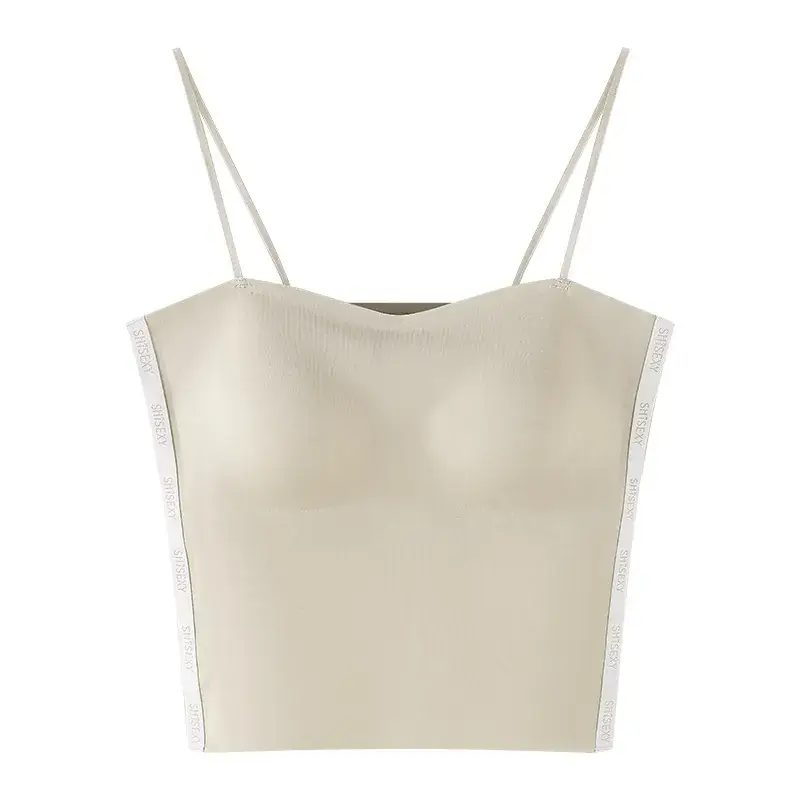 Women's Seamless Strapless Tube Bra White