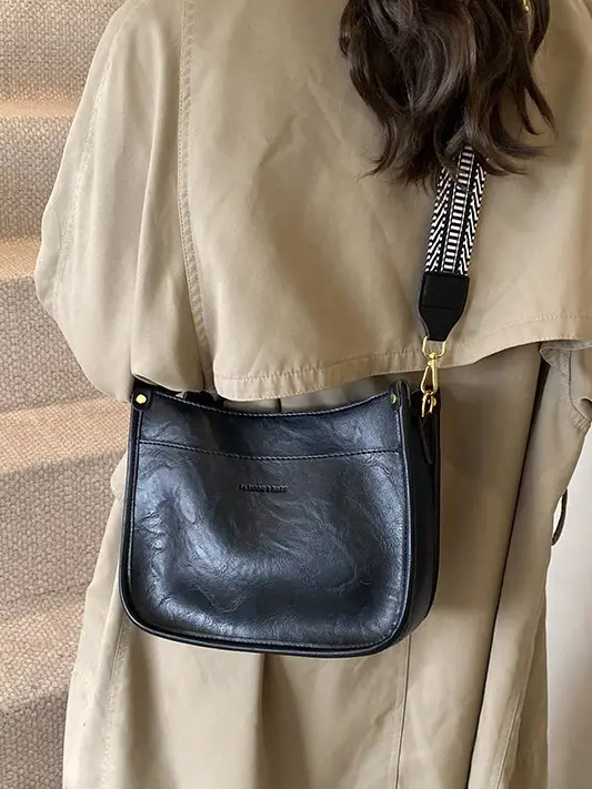 Black Leather Crossbody Bag for Women 2024 - Image 6