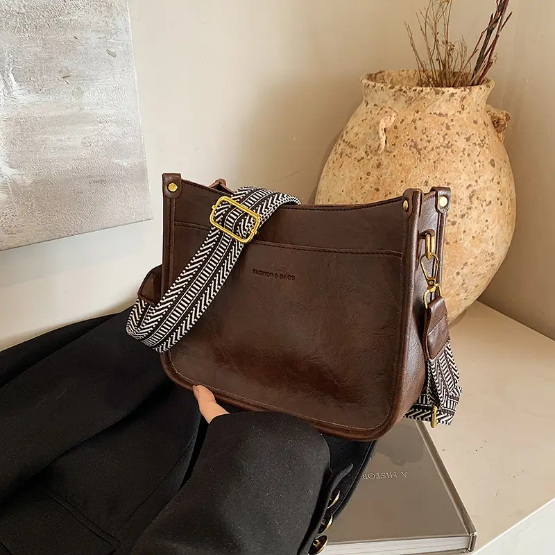 Black Leather Crossbody Bag for Women 2024 - Image 2