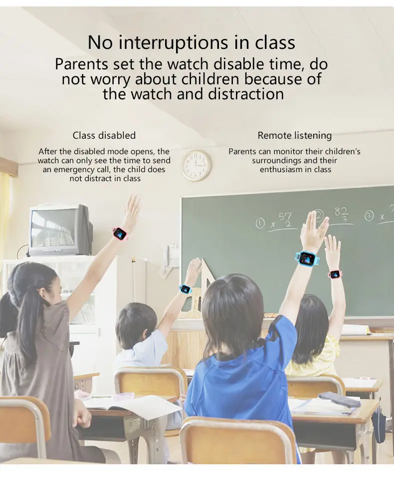 Foreign trade cross-border children's smart phone watch waterproof Q12 English multi-language gps positioning factory batch — feature 11