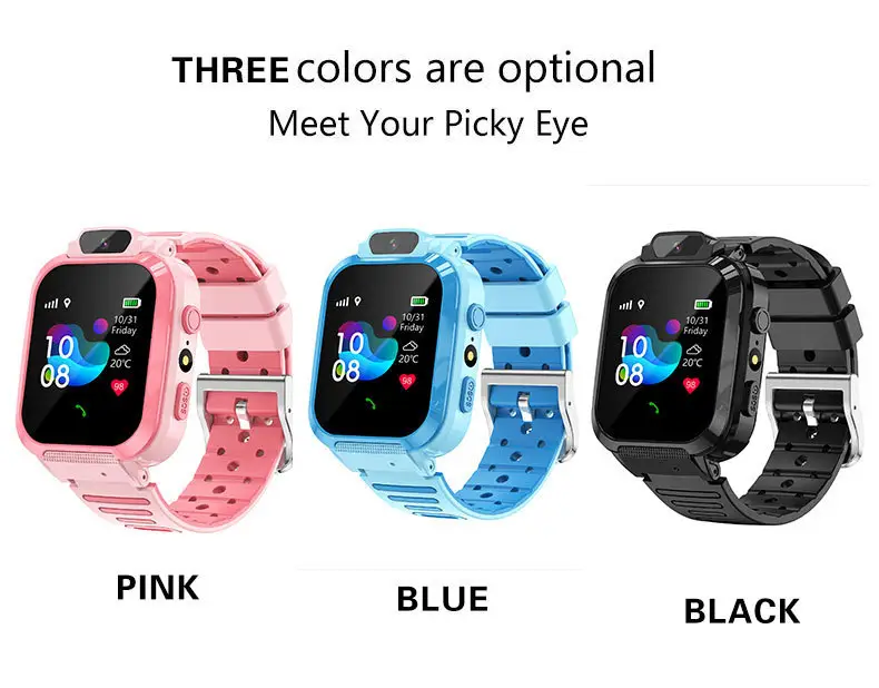 Foreign trade cross-border children's smart phone watch waterproof Q12 English multi-language gps positioning factory batch — feature 12