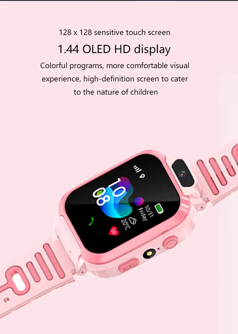Foreign trade cross-border children's smart phone watch waterproof Q12 English multi-language gps positioning factory batch — feature 5