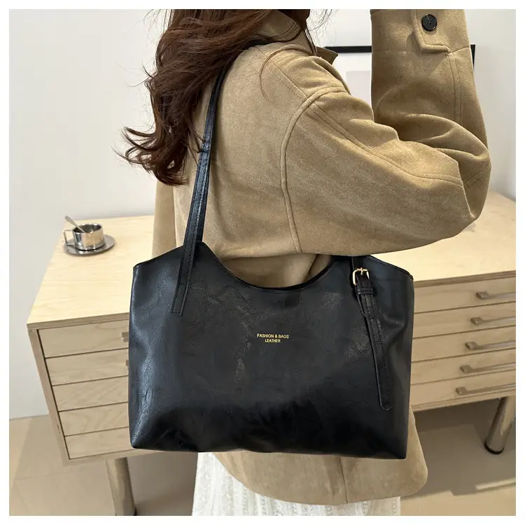 Women's Retro Tote Bag Large Capacity Brown — feature 11