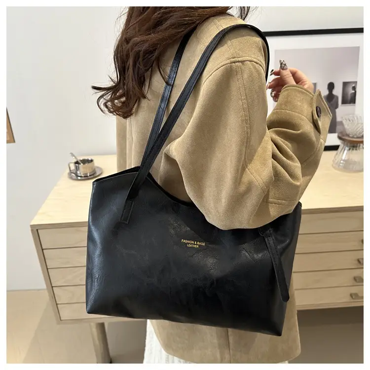 Women's Retro Tote Bag Large Capacity Brown — feature 13