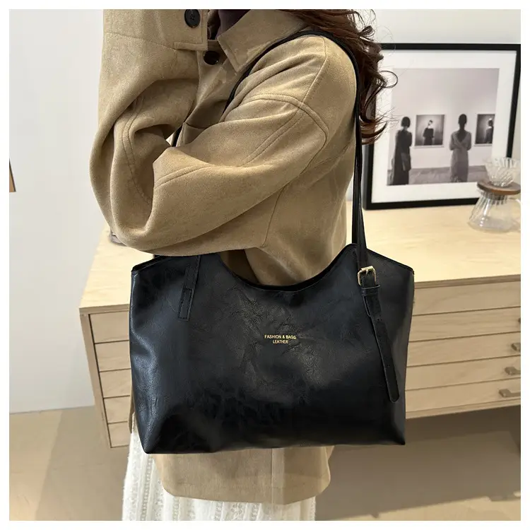 Women's Retro Tote Bag Large Capacity Brown — feature 16