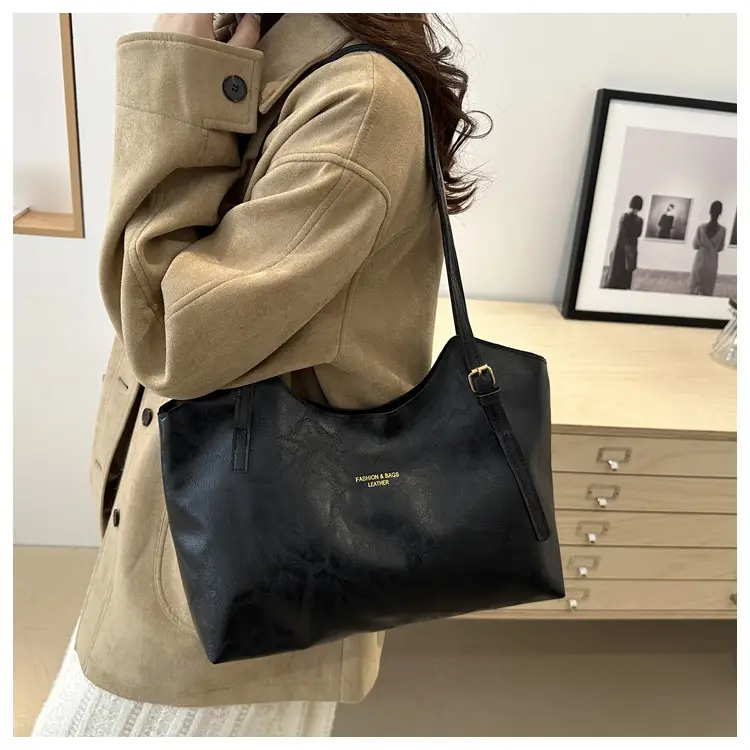 Women's Retro Tote Bag Large Capacity Brown — feature 17