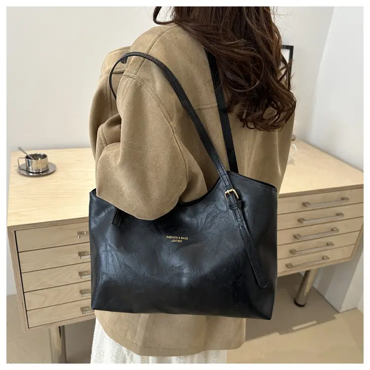 Women's Retro Tote Bag Large Capacity Brown — feature 18