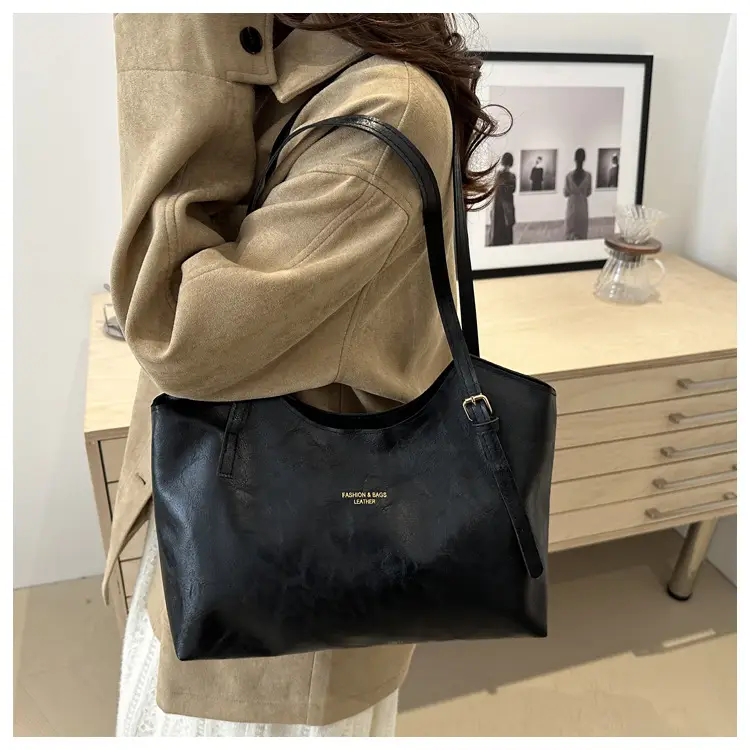 Women's Retro Tote Bag Large Capacity Brown — feature 19