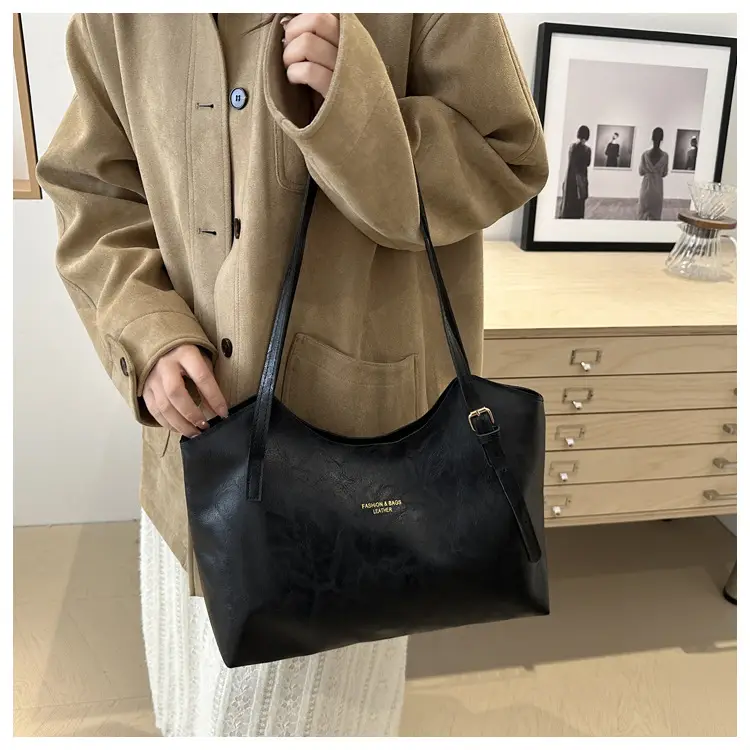 Women's Retro Tote Bag Large Capacity Brown — feature 20