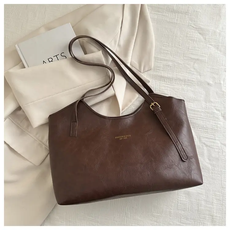 Women's Retro Tote Bag Large Capacity Brown — feature 33
