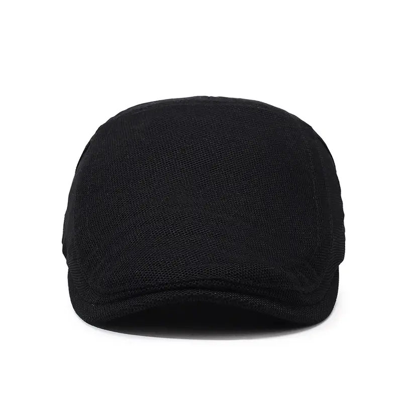Men's Black Net Cap Summer Sun Hat - Image 6