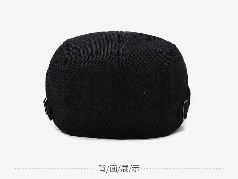 Men's Black Net Cap Summer Sun Hat — feature 11