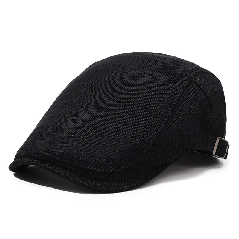 Men's Black Net Cap Summer Sun Hat - Image 3