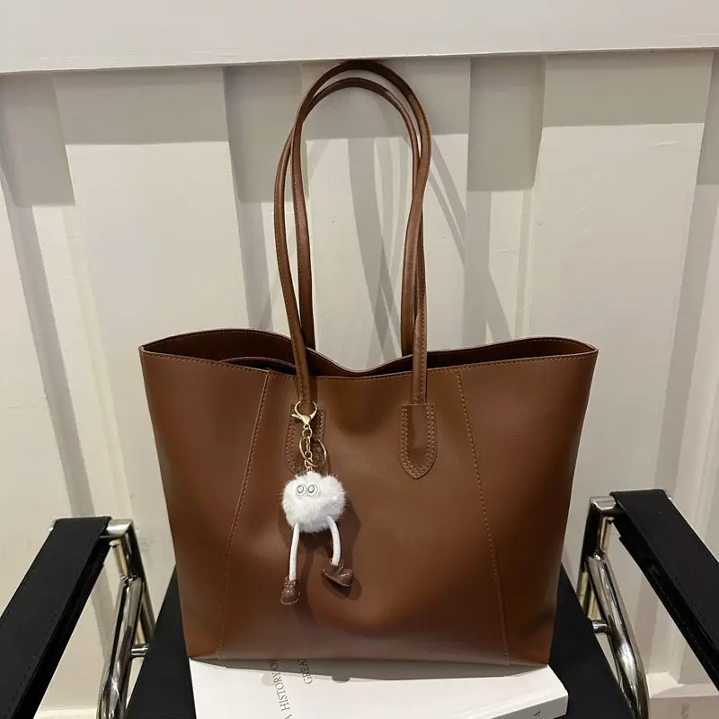 Brown Woolen Shoulder Bag for Women Winter Commute — feature 18