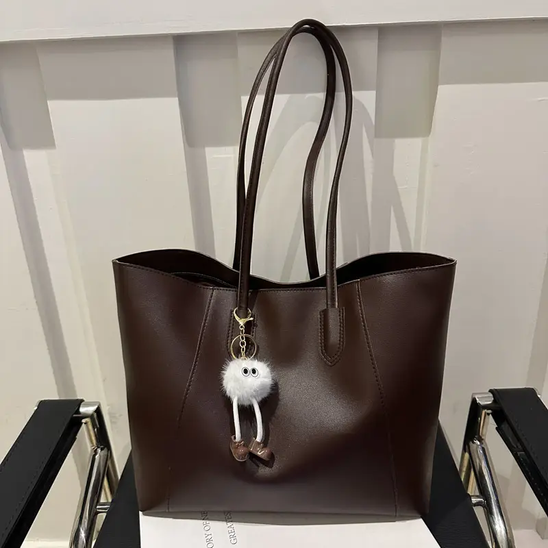 Brown Woolen Shoulder Bag for Women Winter Commute — feature 19