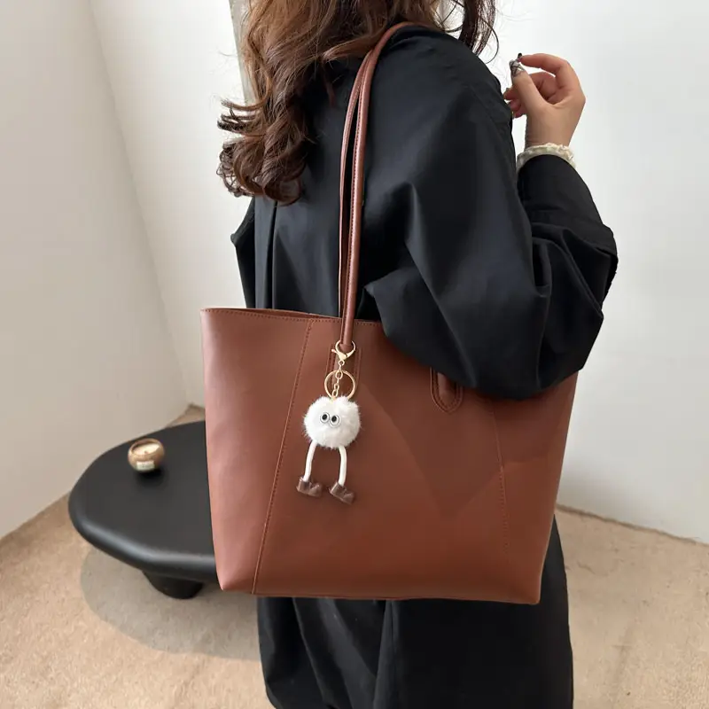 Brown Woolen Shoulder Bag for Women Winter Commute — feature 20