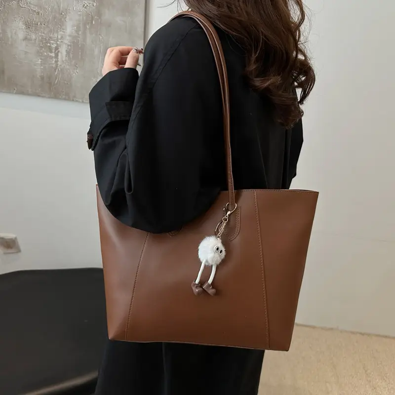 Brown Woolen Shoulder Bag for Women Winter Commute — feature 25
