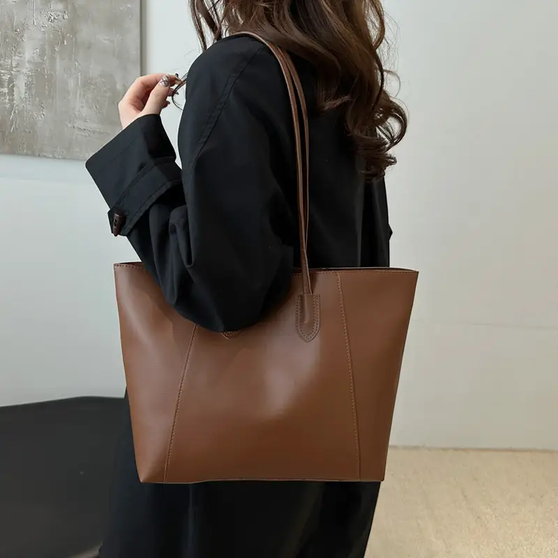 Brown Woolen Shoulder Bag for Women Winter Commute — feature 26