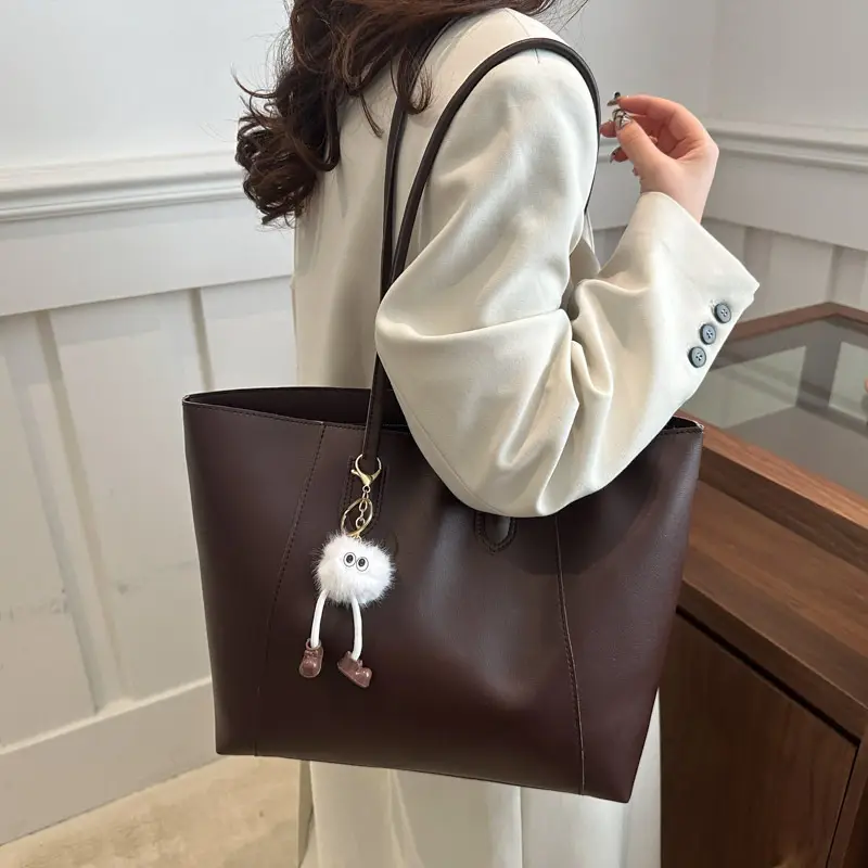 Brown Woolen Shoulder Bag for Women Winter Commute — feature 28